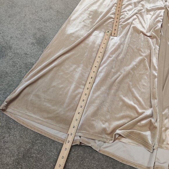 Revelry Women's Maxi Velvet Dress Size 16 Evening Gown Formal Party Prom Y2K - Picture 9 of 9